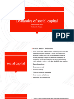 Dynamics of Social Capital