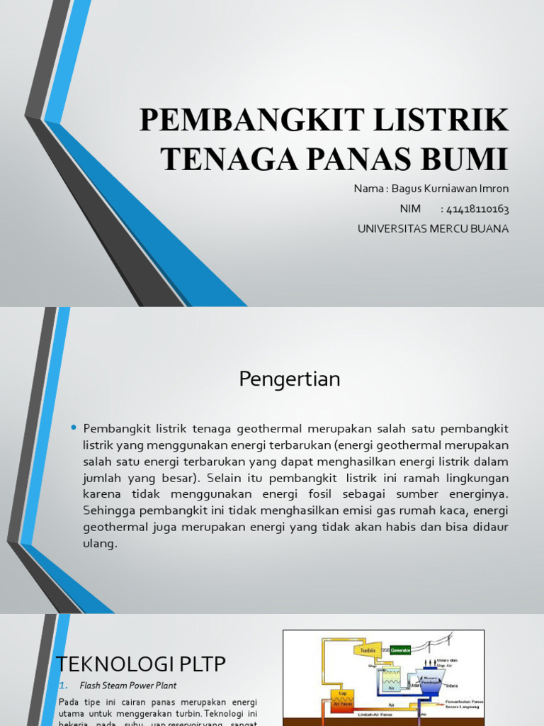 Pembangkit Listrik Tenaga Panas Bumi | PDF