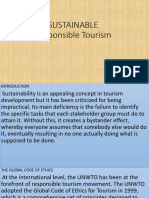 SUSTAINABLE Responsible Tourism