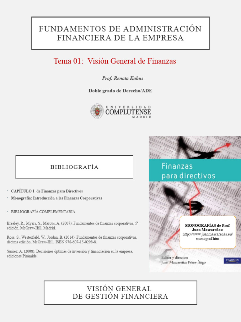 Fundamentos de Finanzas Corporativas | PDF | Crecimiento personal y ...
