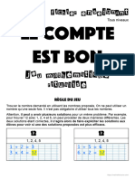 Le Compte Est Bon - Fichier Enseignant Pour Rituels