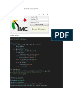 Practica 1 Calculo de Indice de Masa Corporal