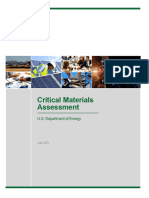 Doe Critical Material Assessment 07312023