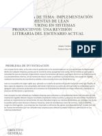 Implementación de Herramientas de Lean Manufacturing en Sistemas