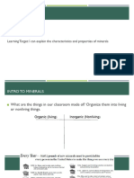 Minerals Properties Notes