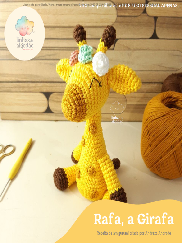 PDF Rafa A Girafa Linhas de Algodao by Andreza Andrade 2pxn53 | PDF