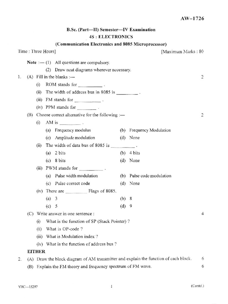 Electronics Communication Electronics N 8085 Microprocessor | PDF ...