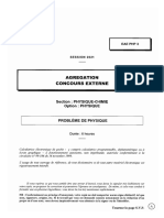 Agr Gation Externe Section Physique Chimie Option Physique Sujet de La Troisi Me Preuve Crite de La Session 2021 2957