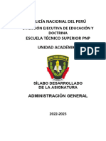 Silabo ADMINISTRACION GENERAL 2022