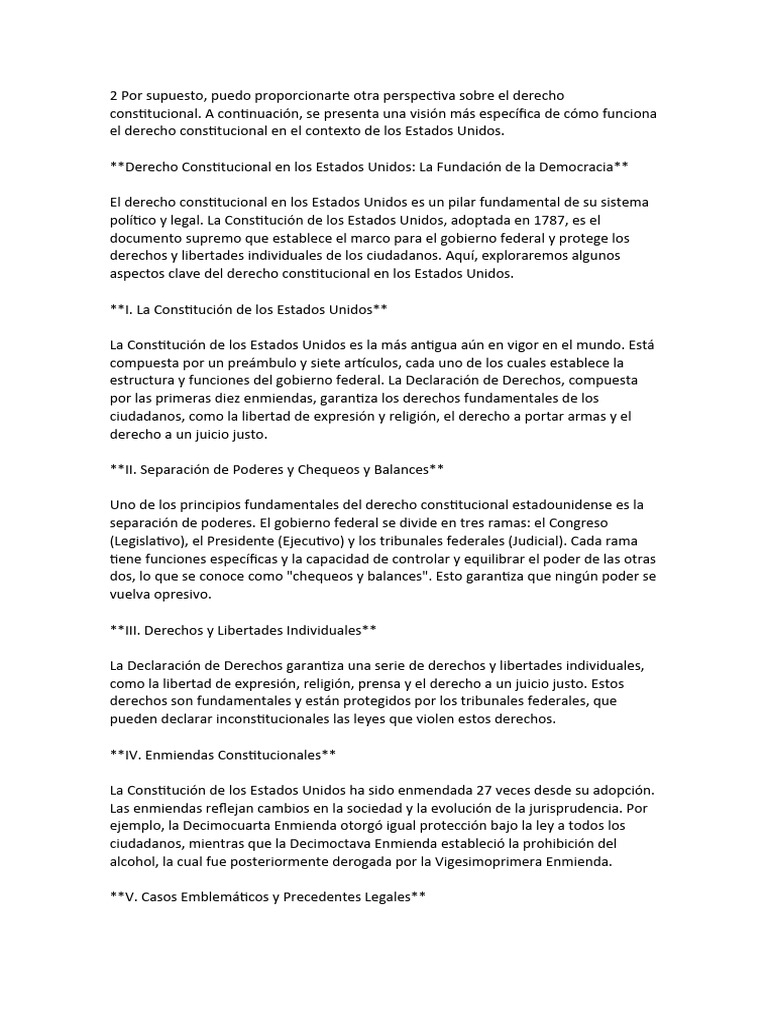 2 | PDF | Gobierno Federal de los Estados Unidos | Constitución