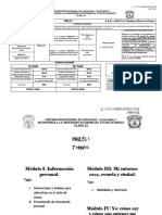 Syllabus y Temario Inglés 1