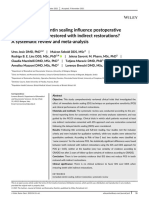 Does Immediate Dentin Sealing Influence Postoperative