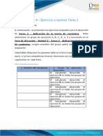 Anexo 4 - Ejercicios A Resolver Tarea 2