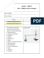 G7 Unit 1 - Formative B C Conduction Task Sheet