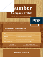 Lumber Company Profile by Slidesgo