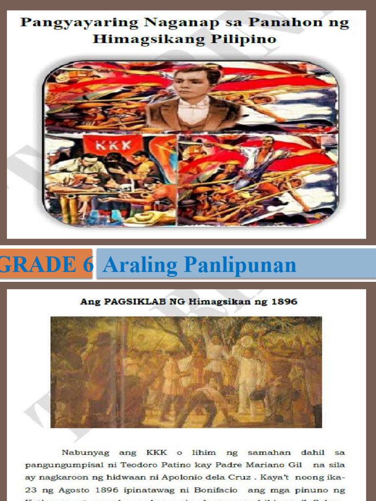 Himagsikang Pilipino para sa Grade 6 | PDF | Lifestyle