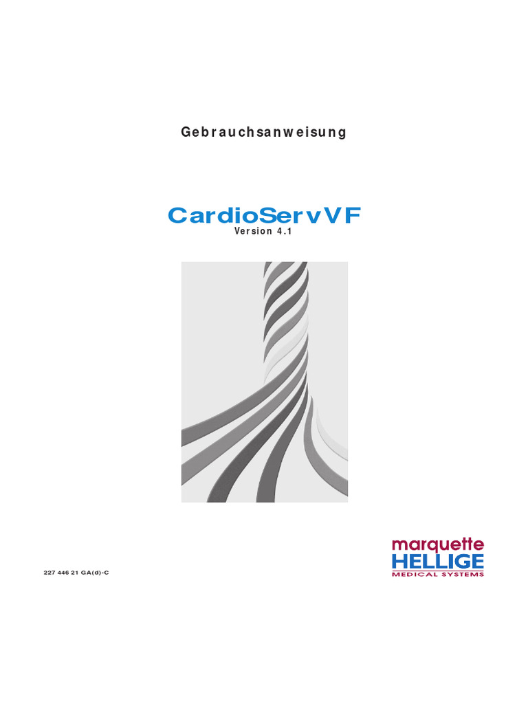 Marquette Cardioserv VF Gebrauchsanweisung | PDF