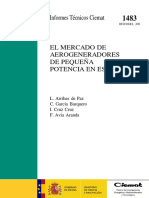 Informes Técnicos Ciemat: El Mercado de Aerogeneradores de Pequeña Potencia en España