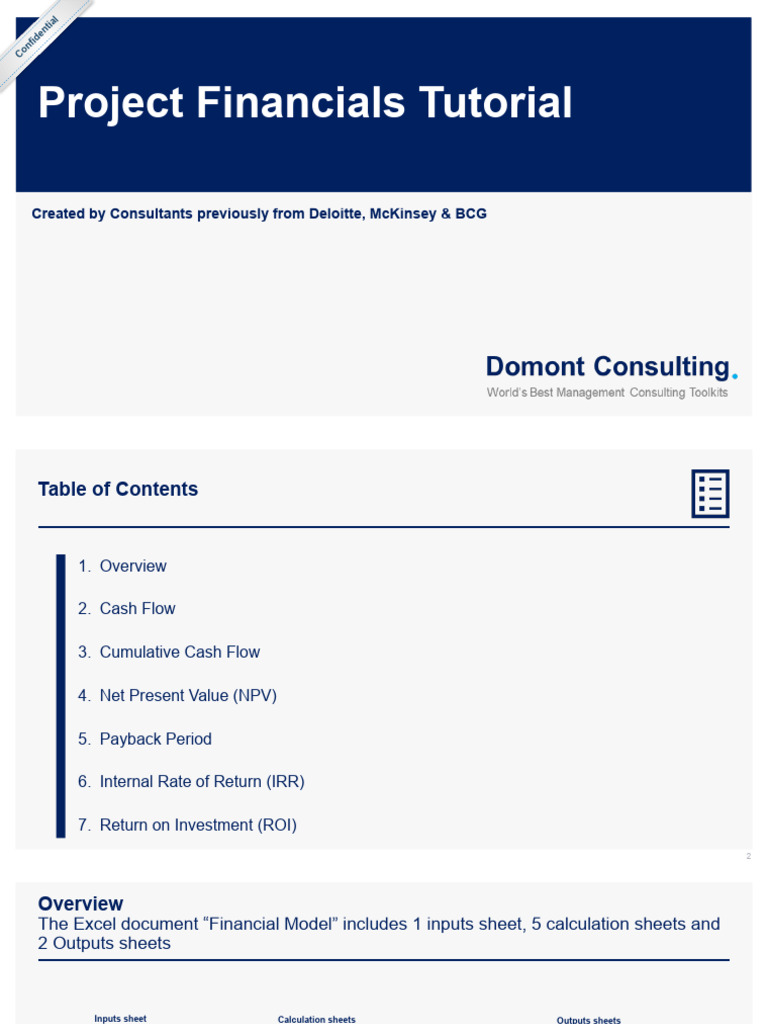 2b. Project Financial Model - Tutorial | PDF | Net Present Value | Cost ...