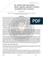 Factors Affecting Reading Comprehension Among Grade 5 Pupils in Poo Elementary School Ijariie18224