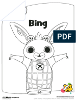 Bing Colouring Sheet