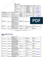 Activa Ingeniería Y Servicios Industriales Ltda. Principales Servicios de Edificación, Obras Civiles Y Montajes