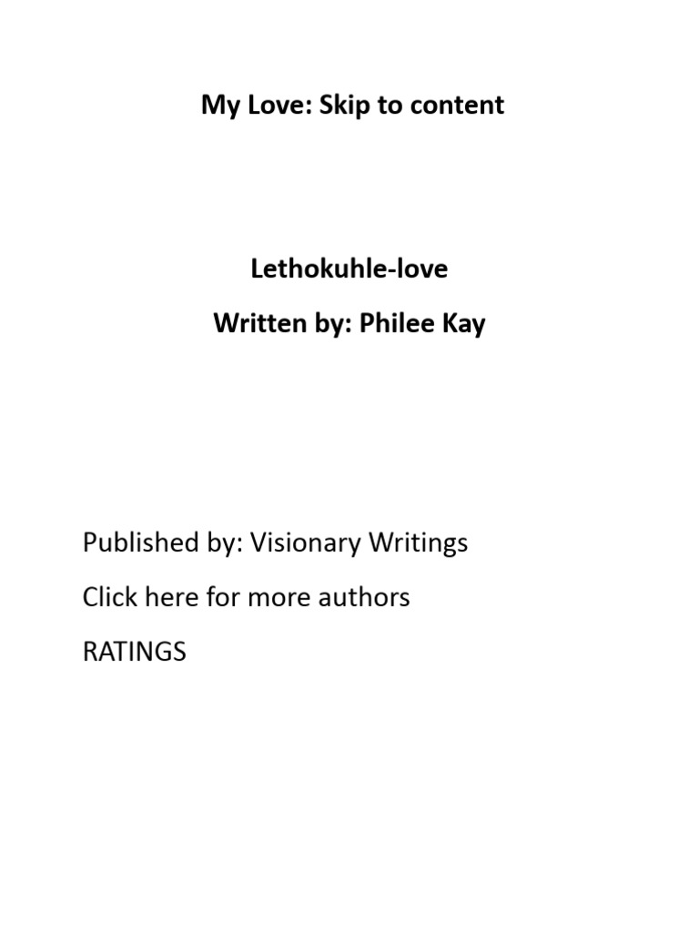 Lethokuhle - Love, PDF