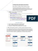 Administración de Base de Datos