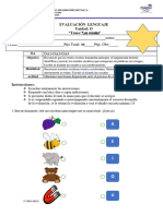 Evaluación 1 Vocales 1°A-B