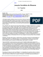 Lev Vygotsky - A Tranformação Socialista Do Homem