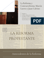 La Reforma y Contrarreforma Martín Lutero y Juan Calvino