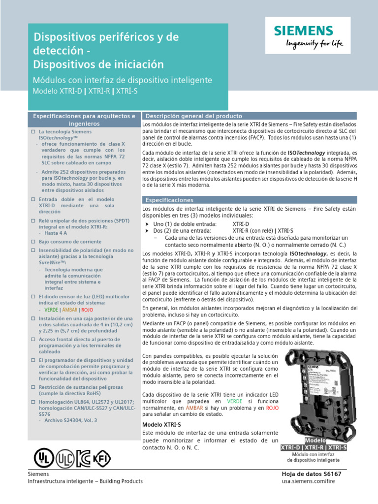 Siemens - Xtri Series - Es | PDF | Relé | Diodo emisor de luz