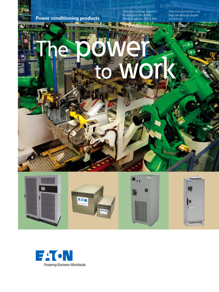 eatonpowerconditionerproductcatalogBR158001EN1 PDF Power