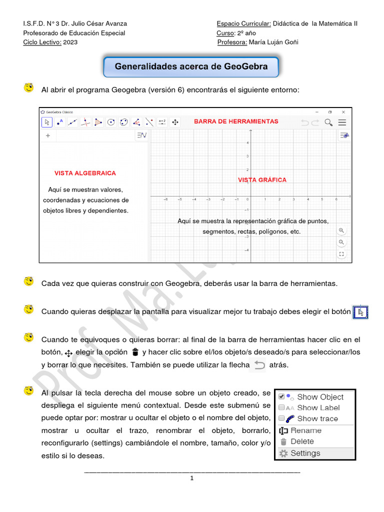 Introducción a GeoGebra para Matemáticas | PDF | Geometría | Rectángulo