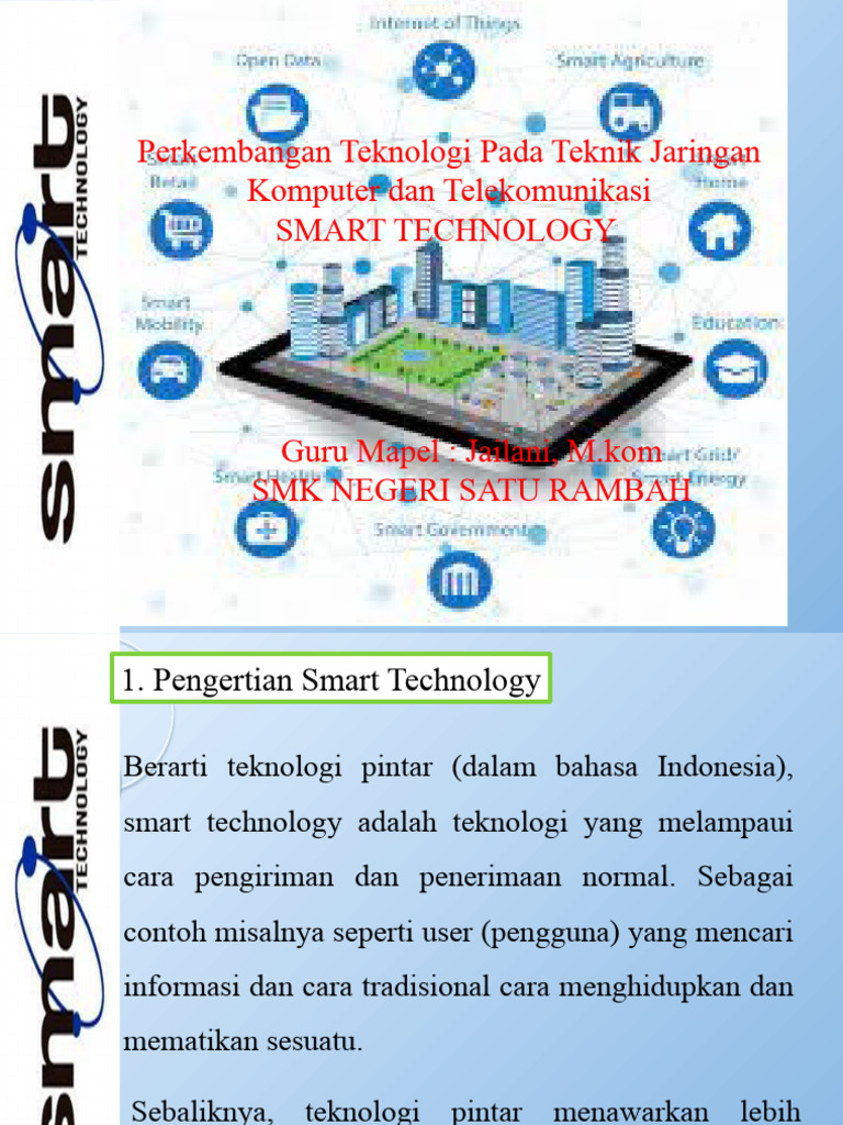 Pengertian dan Manfaat Smart Technology | PDF