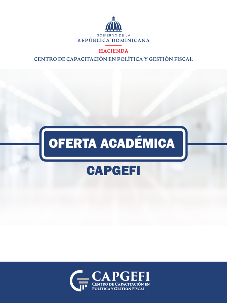 Oferta Académica CAPGEFI 2023 | PDF
