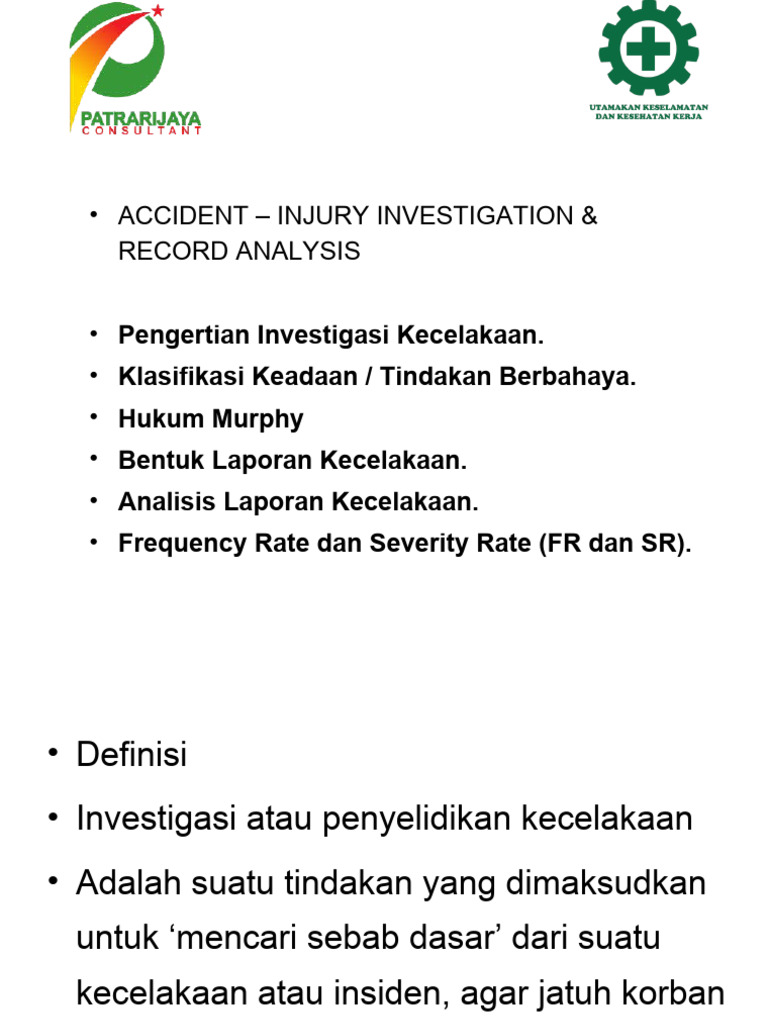 Accident - Insident Investigation | PDF