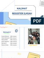 Kalimat Register Ilmiah