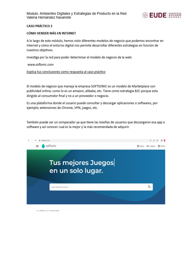 Estrategias de Venta en Softonic | PDF