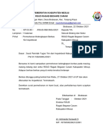 Surat Permohonan Permintaan Kelengkapan Dokumen Ke Inspektorat