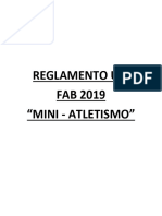 Reglamento Mini Atletismo U 8