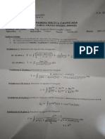 Examen de Calculo Integral Ingenieria Mecanica UNI