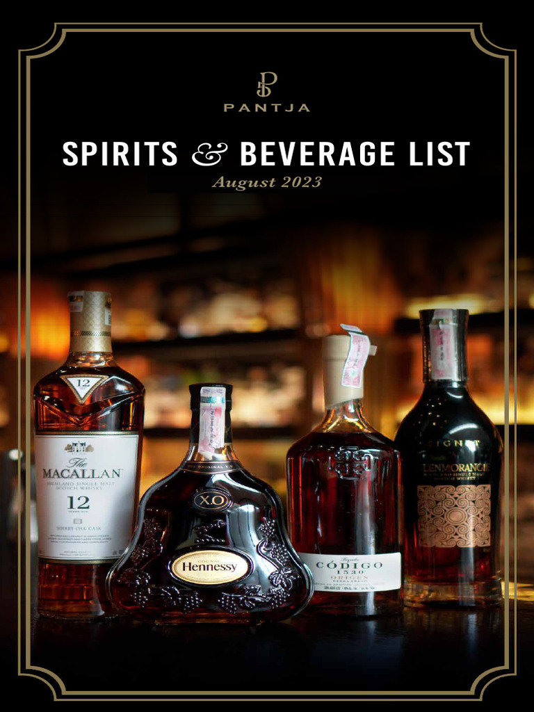 Pantja Bev Menu QR August 2023 Rev26 Ags | PDF
