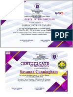 Certificate of Pupils and Guest