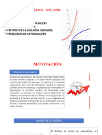 S4.-Criterio de La Primera Derivada y OPTIMIZACIÓN.