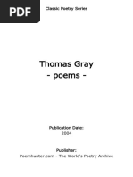 Thomas Gray - Poems