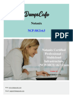 Nutanix NCP MCI 6.5