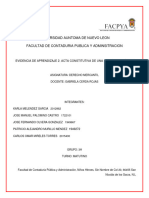 Evidencia 2. Acta Constitutiva SA de CV