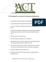 Principles For A Secure Functioning Relationship