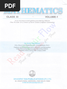 RD Sharma Maths Class 11 Volume 1 2023-2024